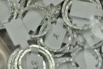 Sterling silver hammered 2 x 2 mm rings, multiple sizes