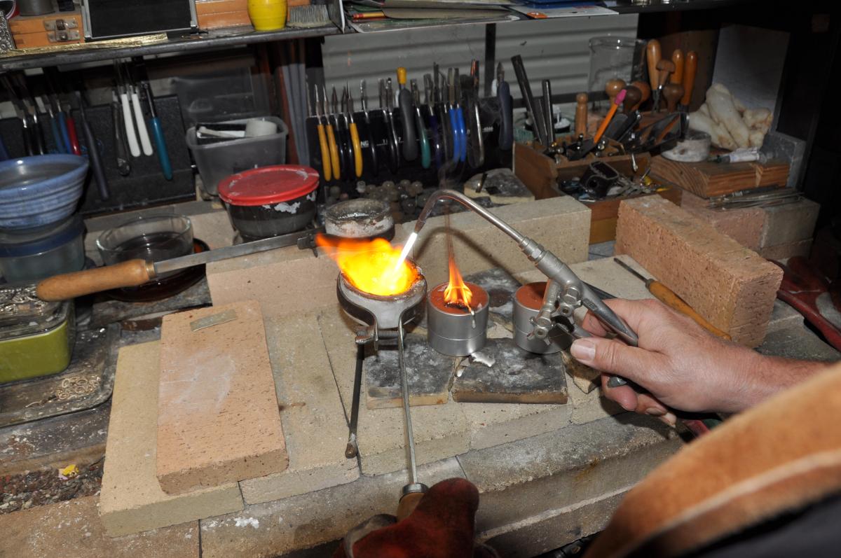 Sand cast sea dragon pendant picture