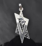 Argentium sterling silver Star of David pendant