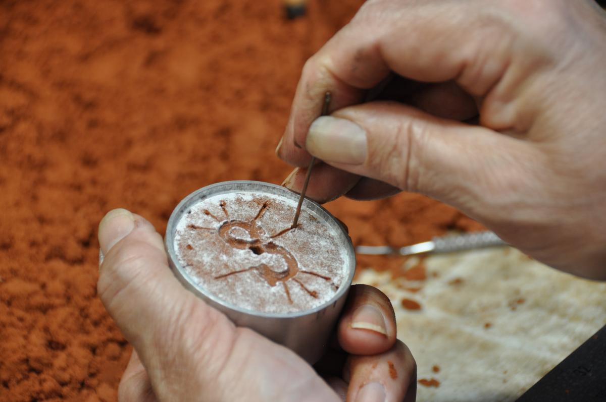 Sand cast sea dragon pendant picture
