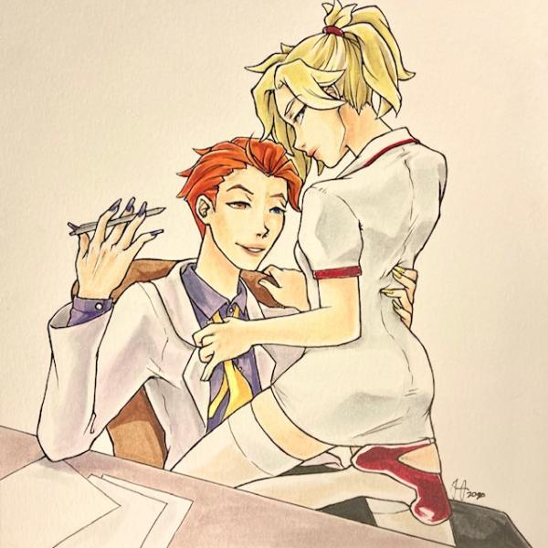 Doctor Moira x Nurse Mercy *ORIGINAL* picture