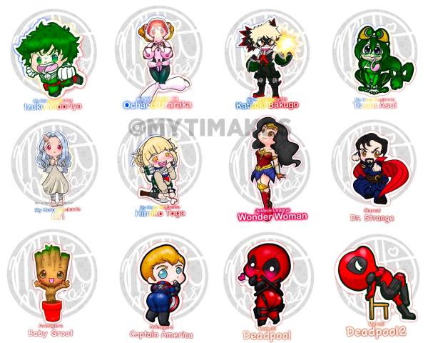 Superhero Stickers