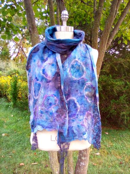 Nuno Felted Silk Scarf