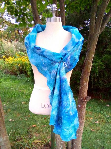 Nuno Felted Silk Scarf picture