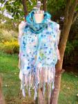 Nuno Felted Silk Scarf