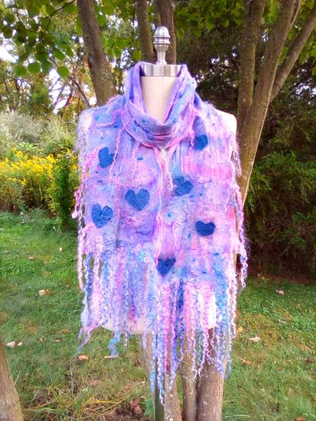 Nuno Felted Silk Scarf picture