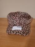 Leopard faux fur hat