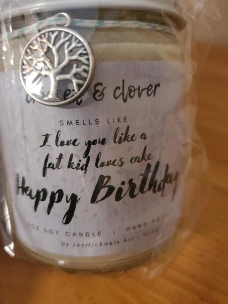 Happy birthday soy candle gift set picture