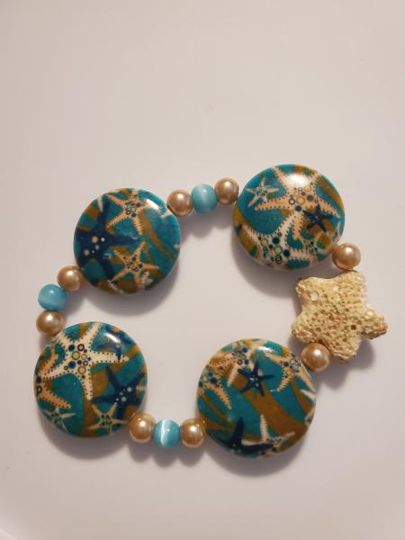 Handmade Ocean Theme Essential Oil Bracelet picture