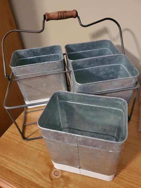 4 piece metal pail picture