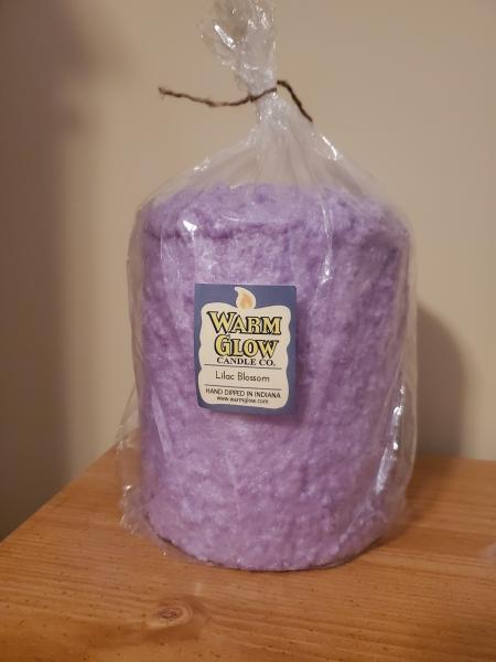 5 pound warm glow candle - lilac blosson