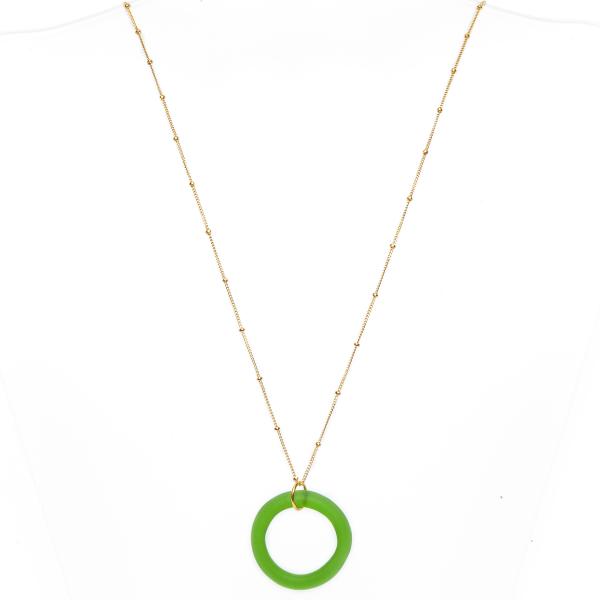 Recycled Bottle Seaglass Style Necklace | Gold | Perfect Stocking Stuffer picture