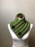Button Up Cowl in Green