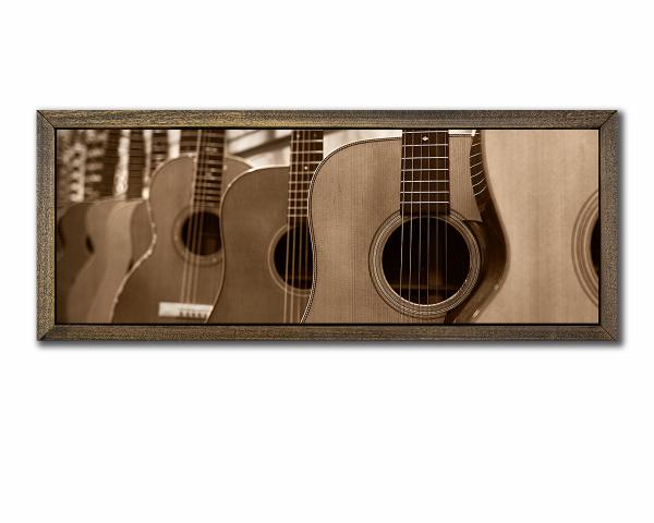 All Guitars Go To Heaven - 10x28 Canvas (with Frame option) picture