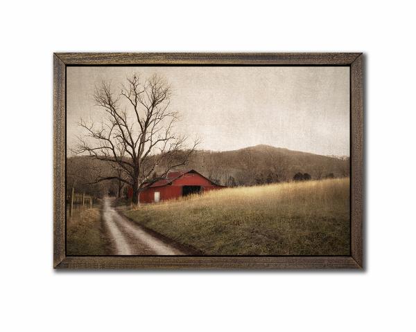 Red Barn - 12x18 Canvas (with Frame Option) picture