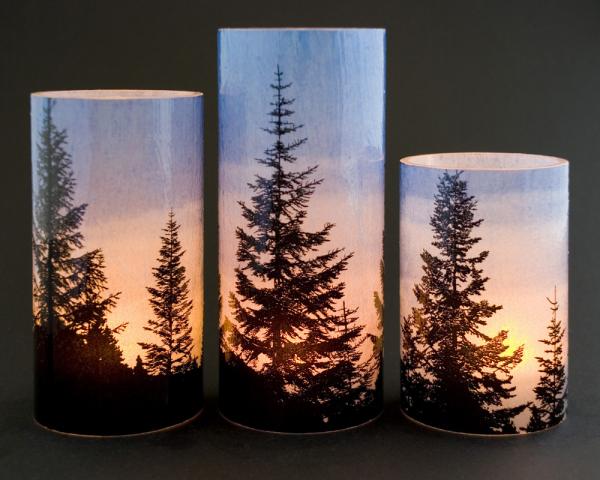 Pine Trees Forest eKandle Kuffs (Petite Set)