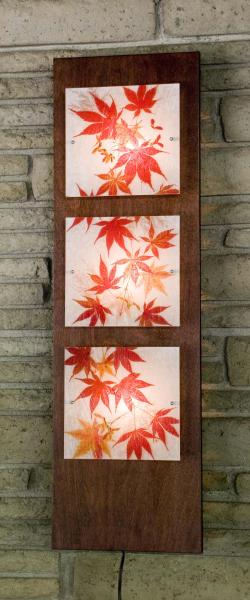 3 Panel Sconce (Japanese Maples)