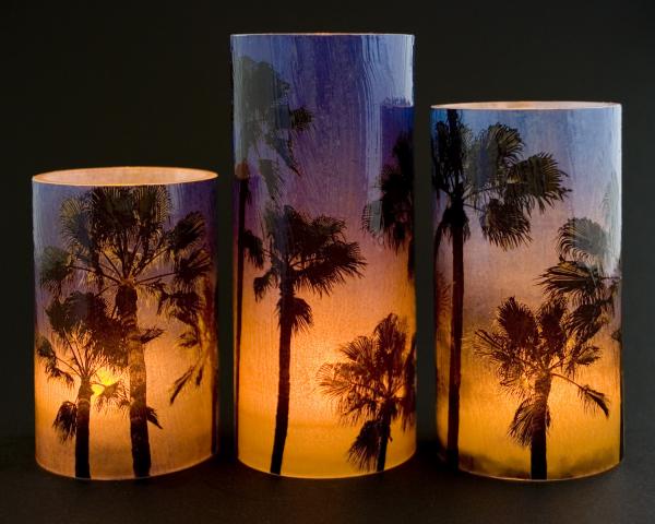Palm Trees Sunset eKandle Kuffs (Petite Set) picture