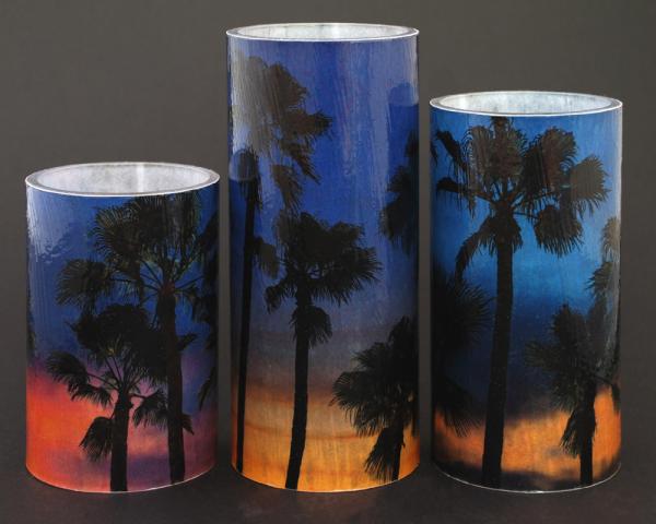 Palm Trees Sunset eKandle Kuffs (Petite Set) picture