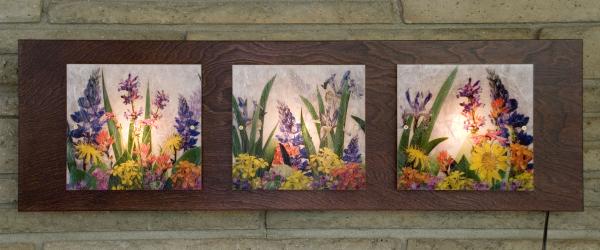 3 Panel Sconce (Wildflowers)