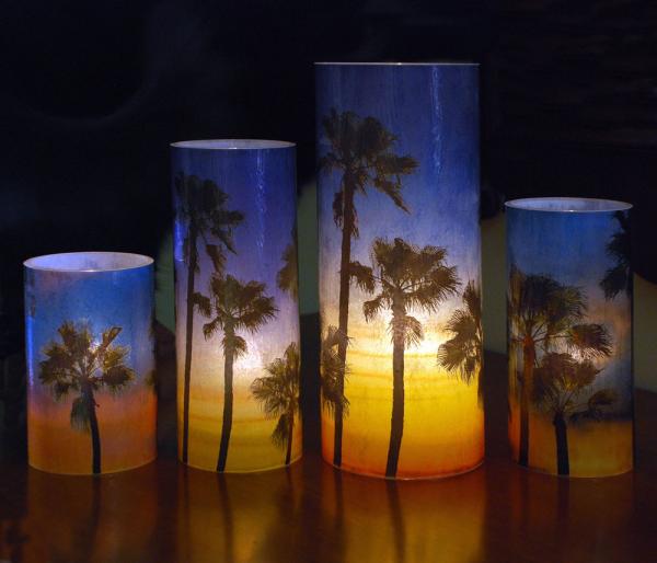 Palm Trees Sunset eKandle Kuff (Small) picture