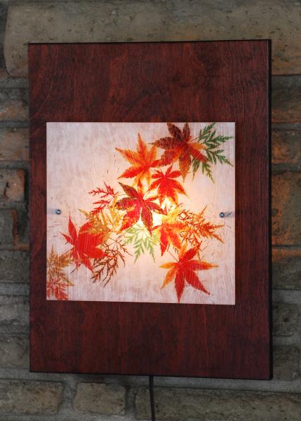 Single Panel Wall Sconce (Japanese Maples)