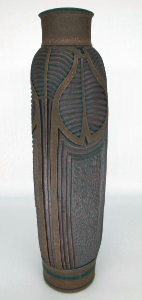 Tall Paddled Vermiculite Vase