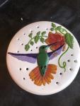 Ceramic hummingbird box