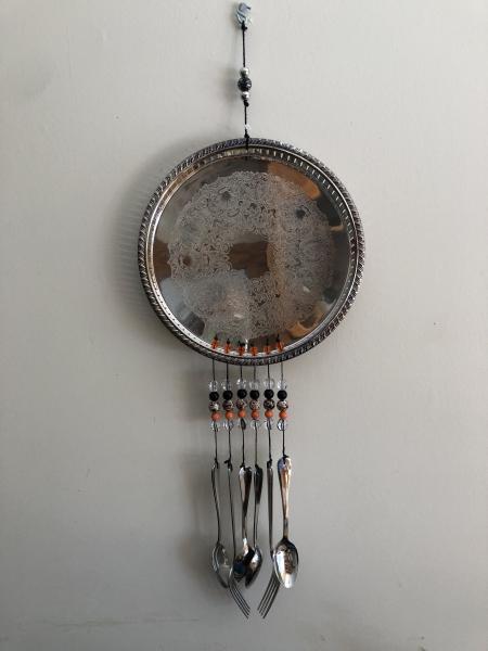 Wind chime, silver tray picture