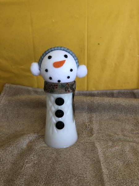 Snowman vase picture