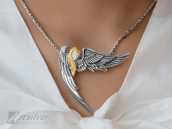 Guardian Angel Pendant Style KS116 picture