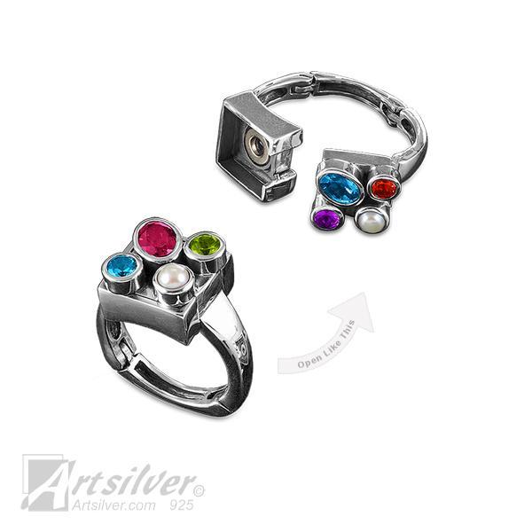 Box of Colors Top Opening Ring KS500 (gem color variation) picture
