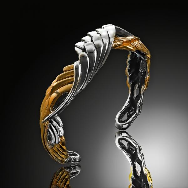 Mobius Angel Wing Cuff Bracelt Style KS244