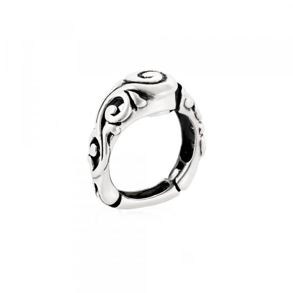 Hinged Scroll Pattern Top Opening Ring Style KS536 picture