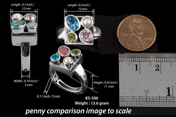 Box of Colors Top Opening Ring KS500 (gem color variation) picture