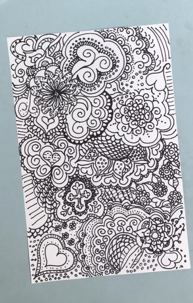 Lilies - Original Line Art - Ink and Paper