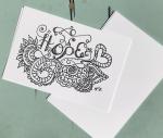 Hope Postcards -6 Line Art Postcards to Color and Mail- Greeting and Word of Encouragement Coloring Card