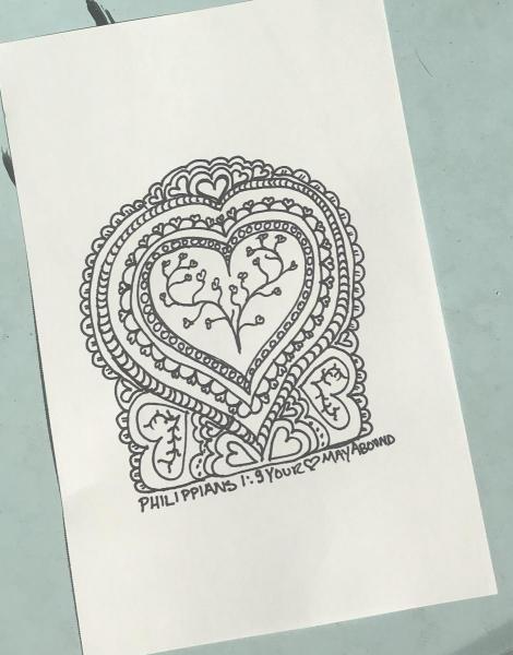 Love Abound - Original Line Art - Ink and Paper picture