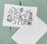 Be Still Postcards -6 Line Art Postcards to Color and Mail- Greeting and Word of Encouragement Coloring Card