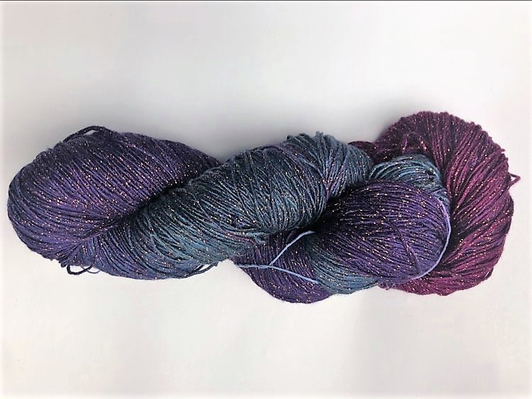 Eggplant Rayon Metallic