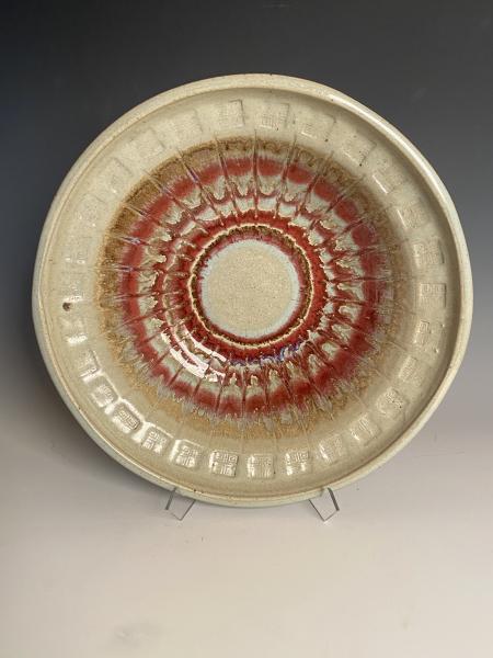 Large bowl yellow and red picture