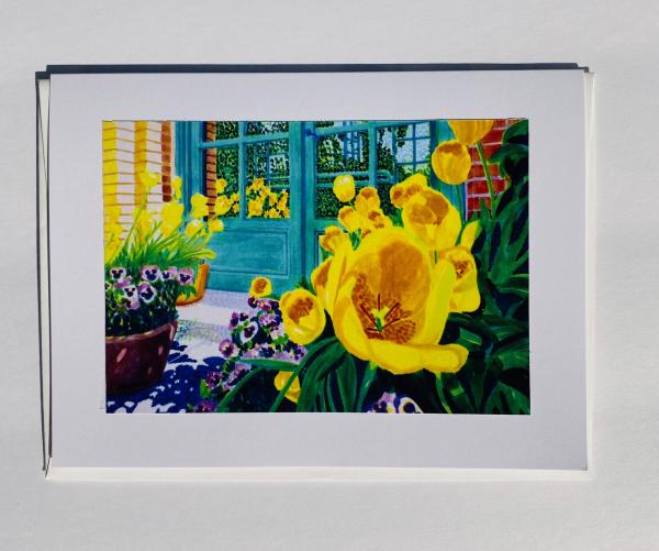 Blank Notecards "Tulip - Yellow Lips" picture