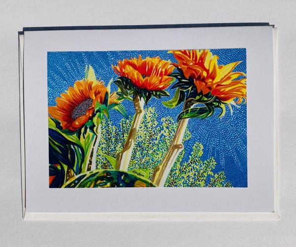 Blank Notecards "Sunflower Voices"