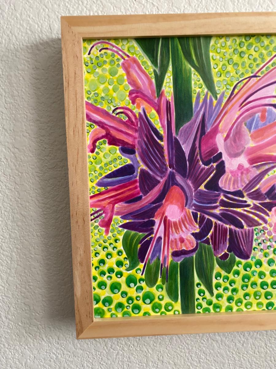 Original watercolor painting - Hummingbird Sage" picture