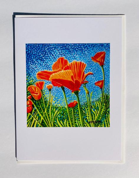 Blank Notecards "Poppy Swaying"