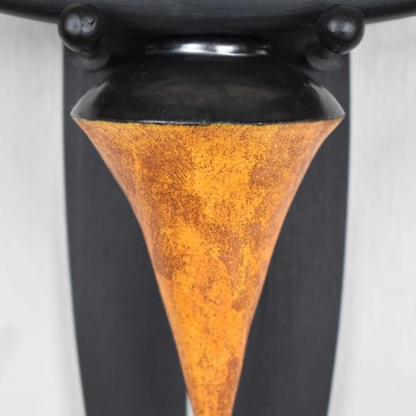 Sconce- Cone shape with Matte Orange Glaze picture