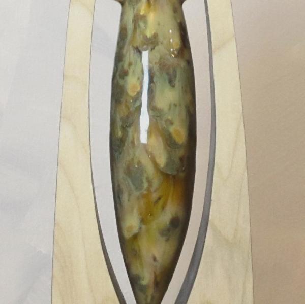Pendulum Oil Lamp with Jade Embers Glaze picture