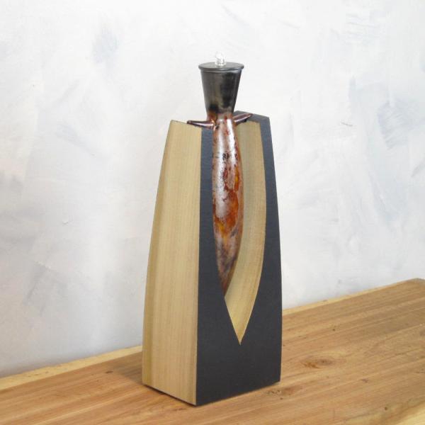 Pendulum Oil Lamp in Copper Adventura Glaze picture