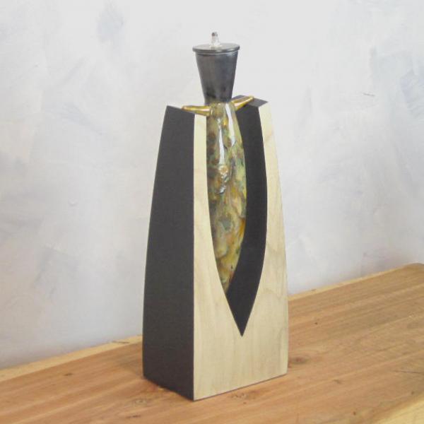 Pendulum Oil Lamp with Jade Embers Glaze picture