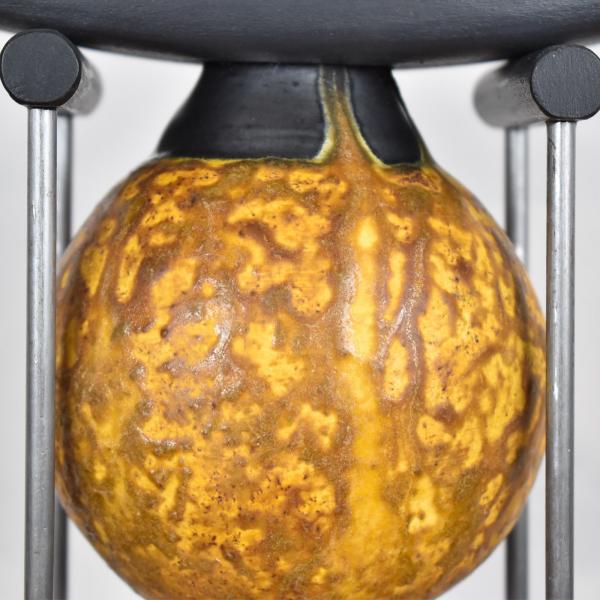 Pedistal Lamp- Globe in Yellow/Ocher picture